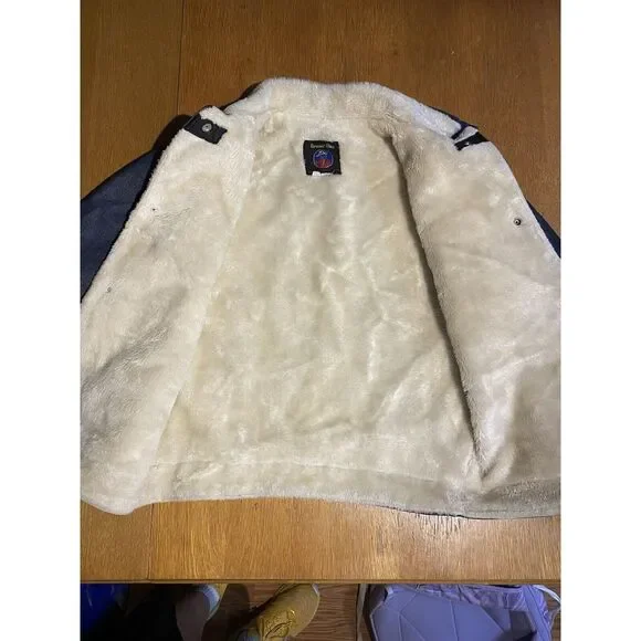 Vintage Grande Bay‎ Sherpa Lined Denim Jacket Men's Size 40